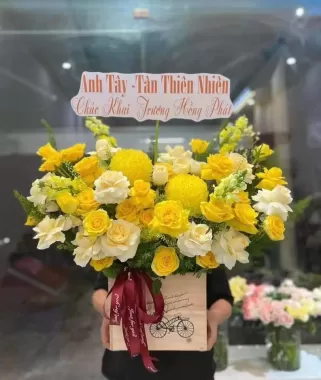 Giỏ hoa chúc mừng - GS10